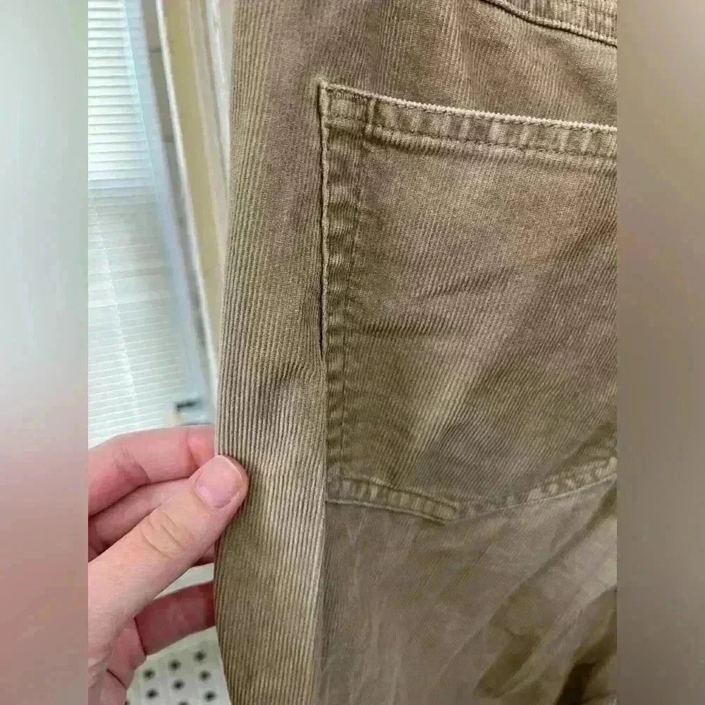 talbots petite tan corduroy, straight leg‎ pants women size 8